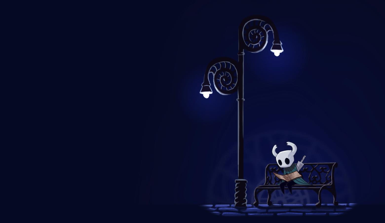 《Wallpaper Engine》空洞骑士座椅上看地图的小骑士动态壁纸