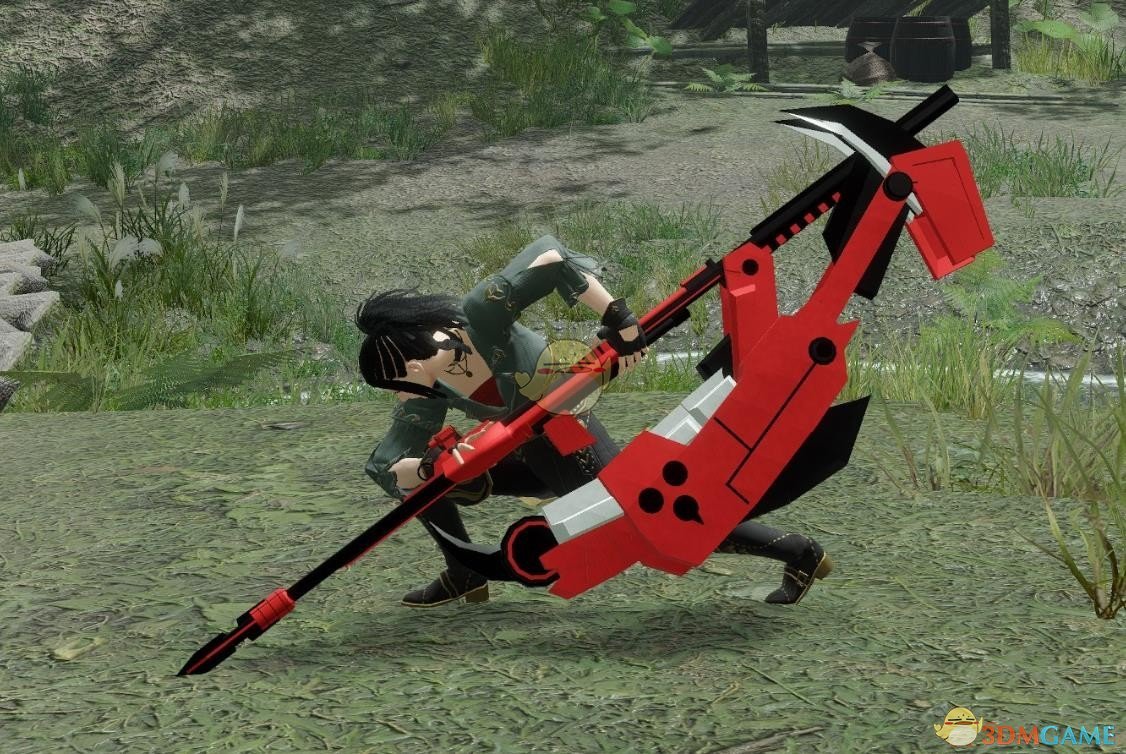 《怪物猎人：崛起》RWBY新月玫瑰镰刀MOD
