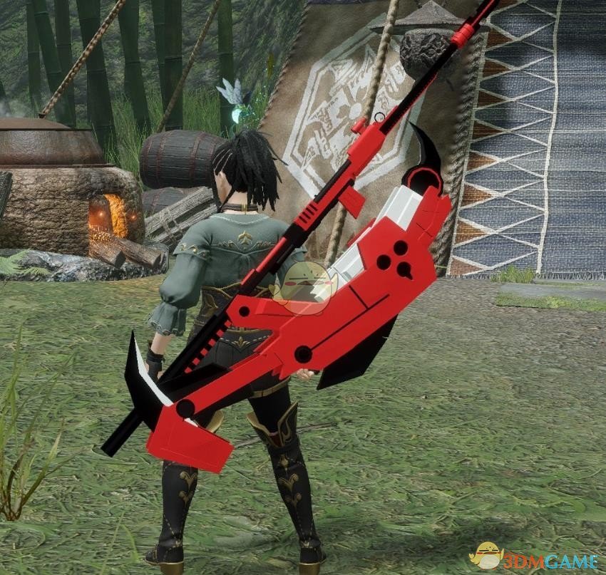 《怪物猎人：崛起》RWBY新月玫瑰镰刀MOD