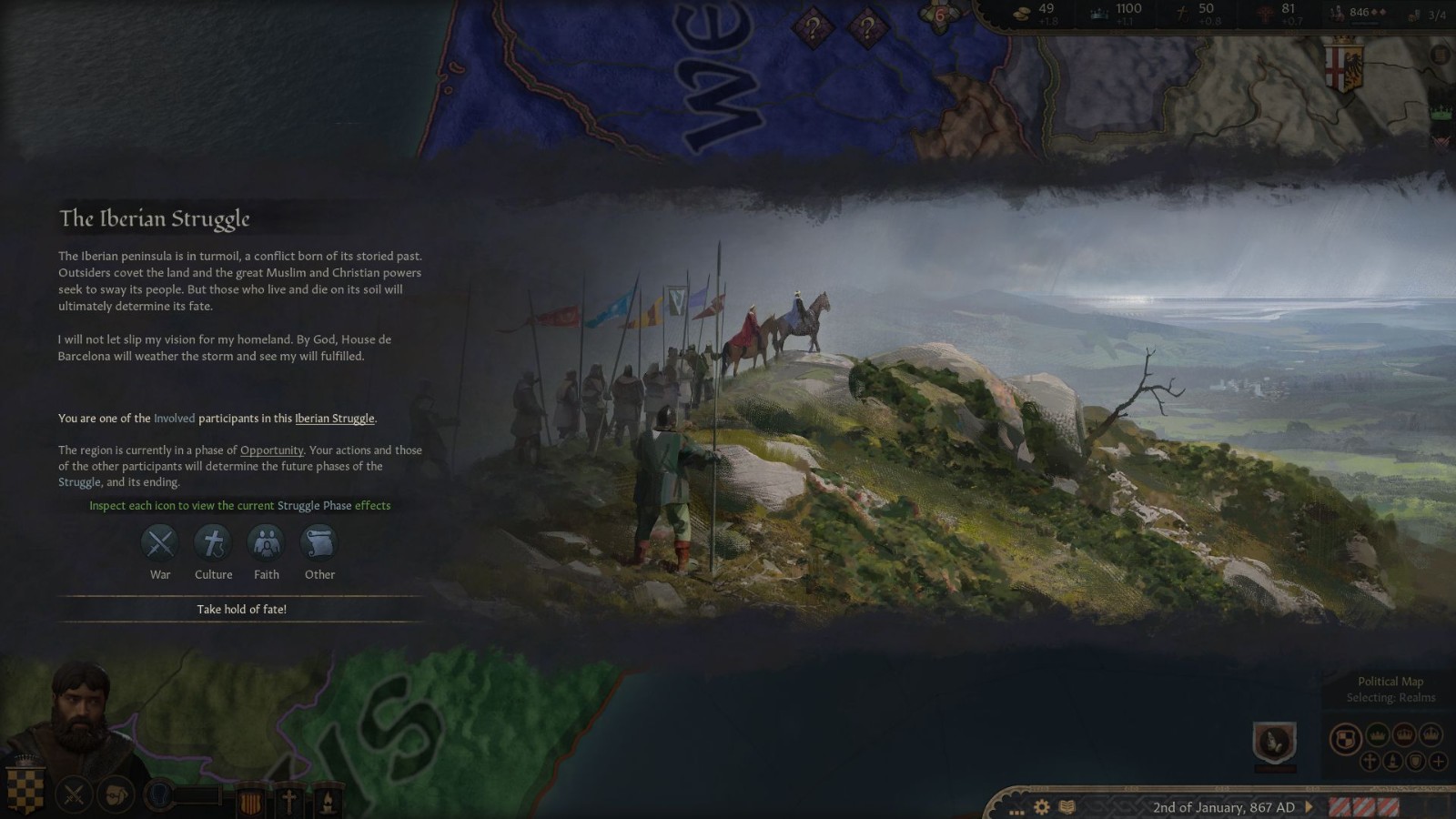 《十字军之王3》新DLC“伊比利亚的命运”5月31日发布