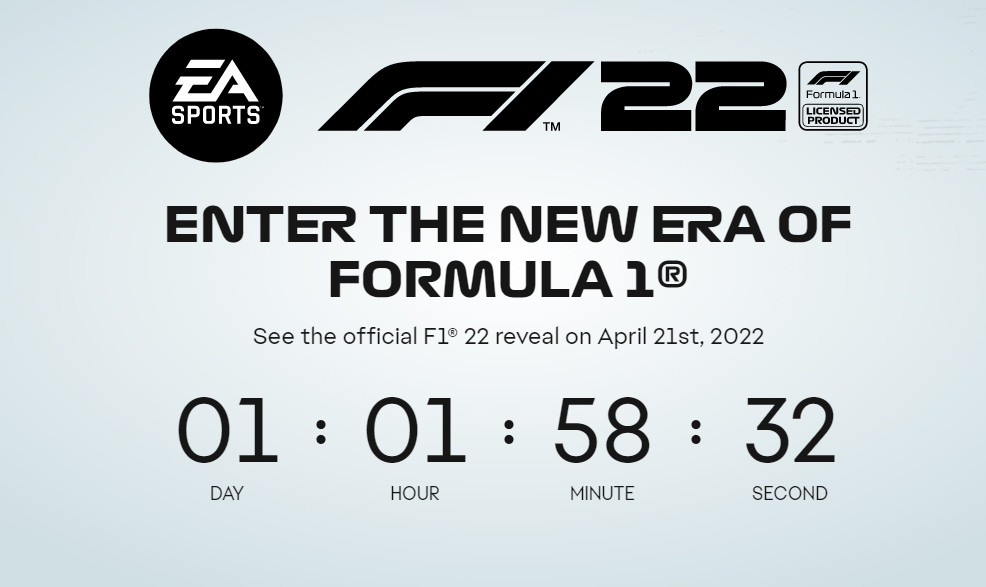 《F1 2022》即将公布 EA上线倒计时官网