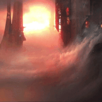 《Wallpaper Engine》云雾高楼与风暴科幻风动态壁纸