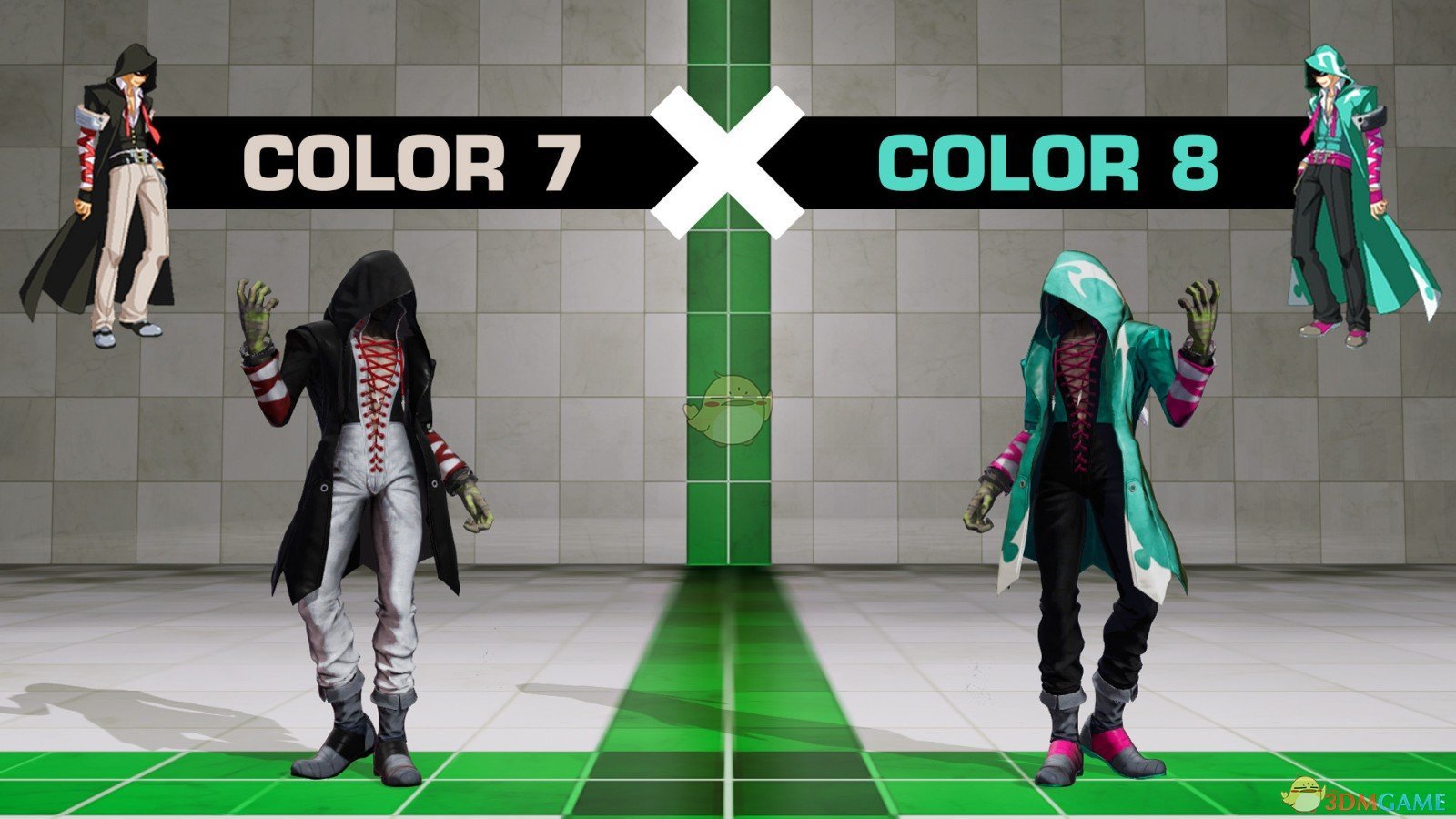 《拳皇15》沙男库克里彩色服装包和绿色沙子特效MOD