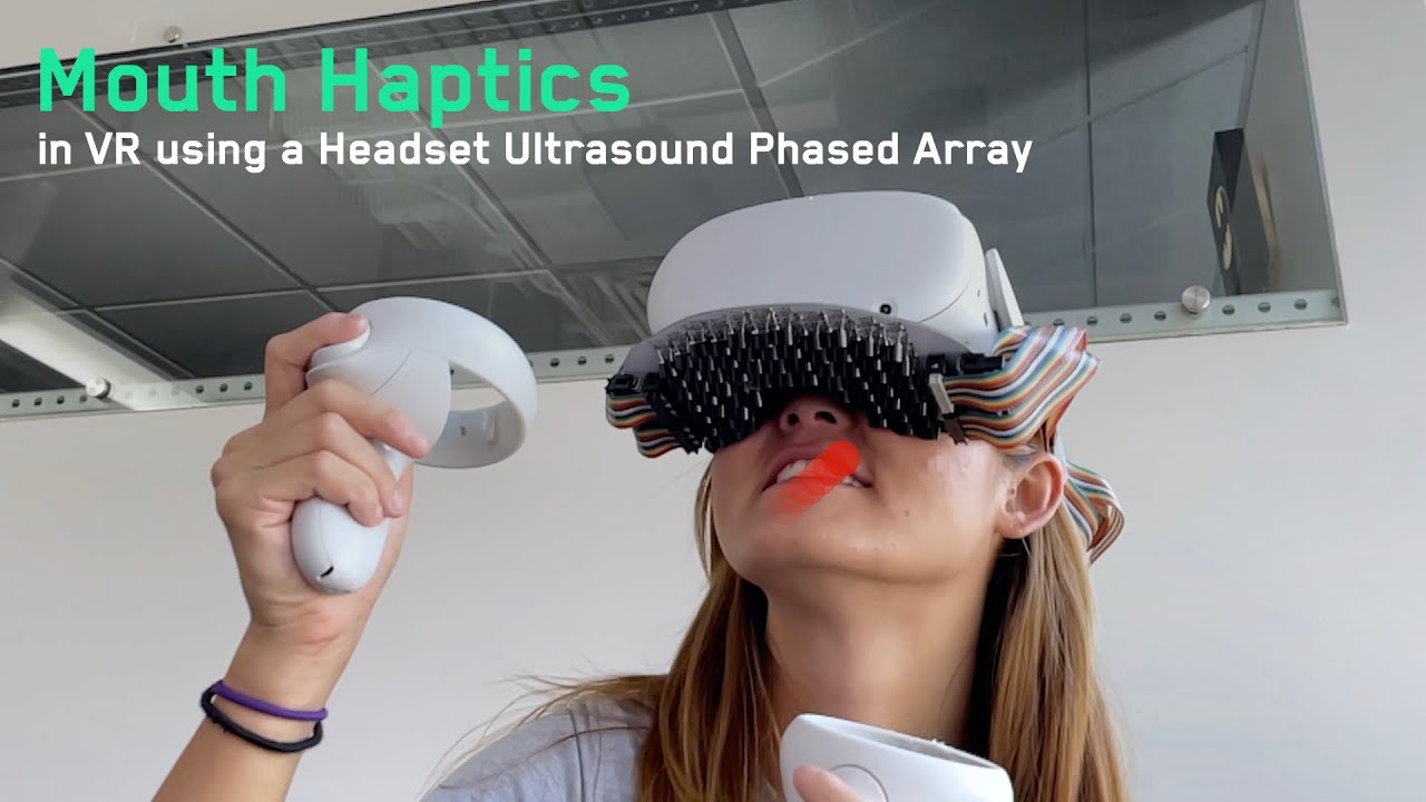 嘴部VR设备官方演示 超声波模拟各种触感