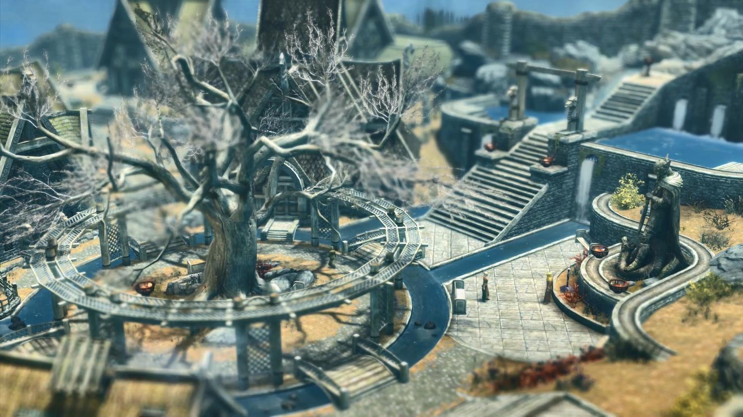 《Wallpaper Engine》移轴摄影上古卷轴5天际游戏场景动态壁纸