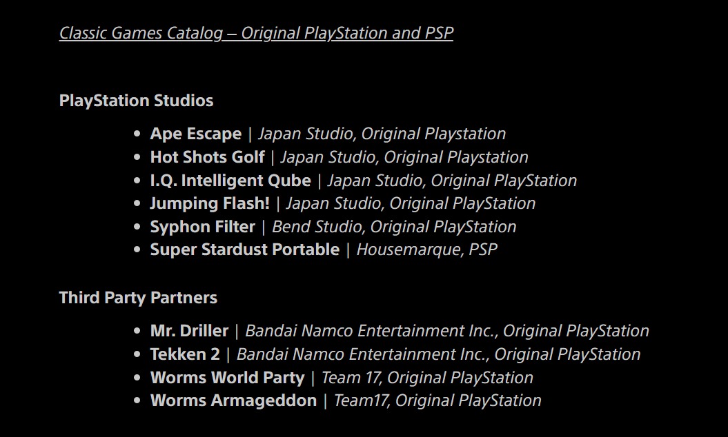 育碧+Classics将加入PS Plus 首发共27款游戏