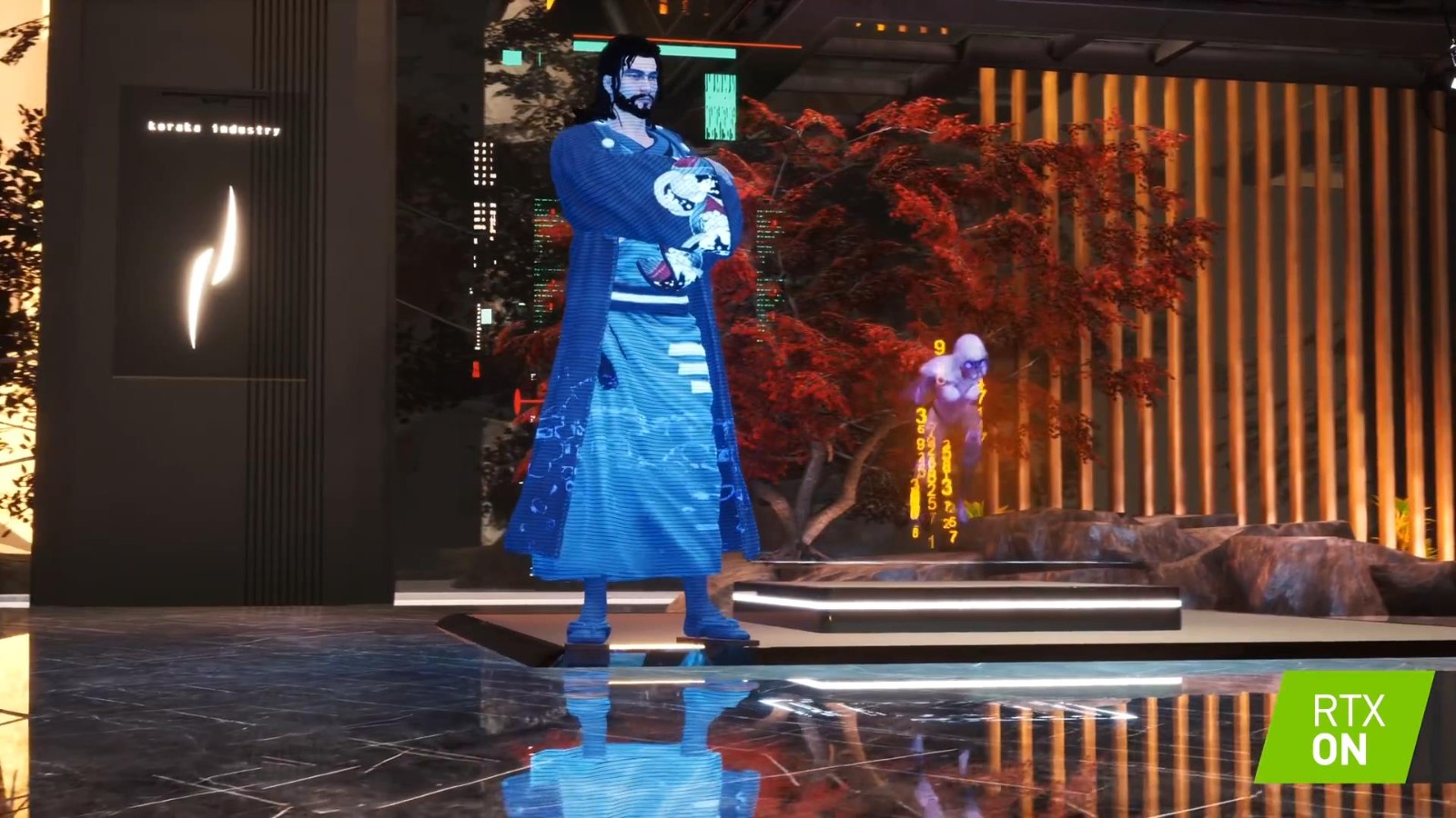 国产赛博朋克游戏《生死轮回》光追DLSS演示 画面酷炫