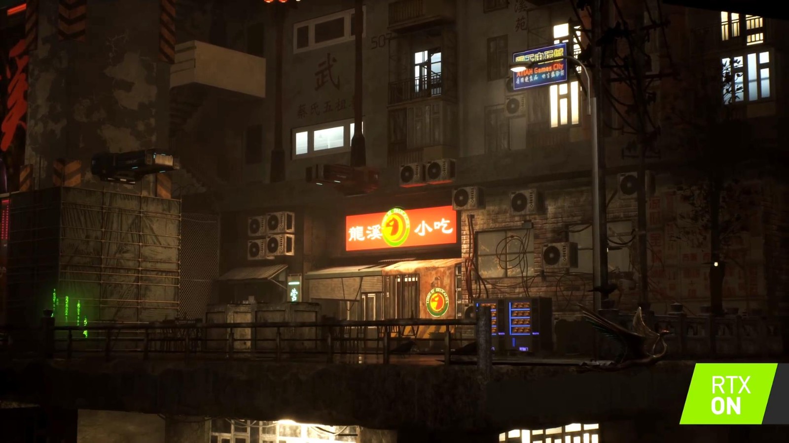 国产赛博朋克游戏《生死轮回》光追DLSS演示 画面酷炫