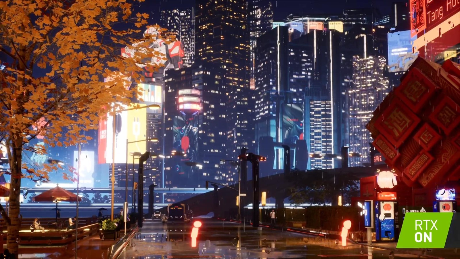 国产赛博朋克游戏《生死轮回》光追DLSS演示 画面酷炫