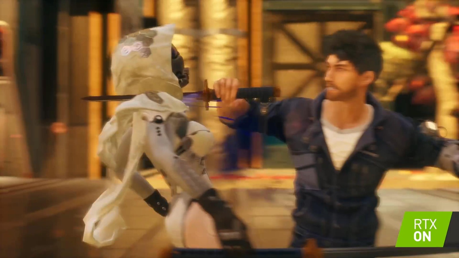 国产赛博朋克游戏《生死轮回》光追DLSS演示 画面酷炫