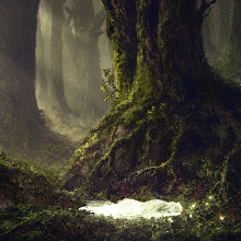 《Wallpaper Engine》深林中的睡美人绘图动态壁纸