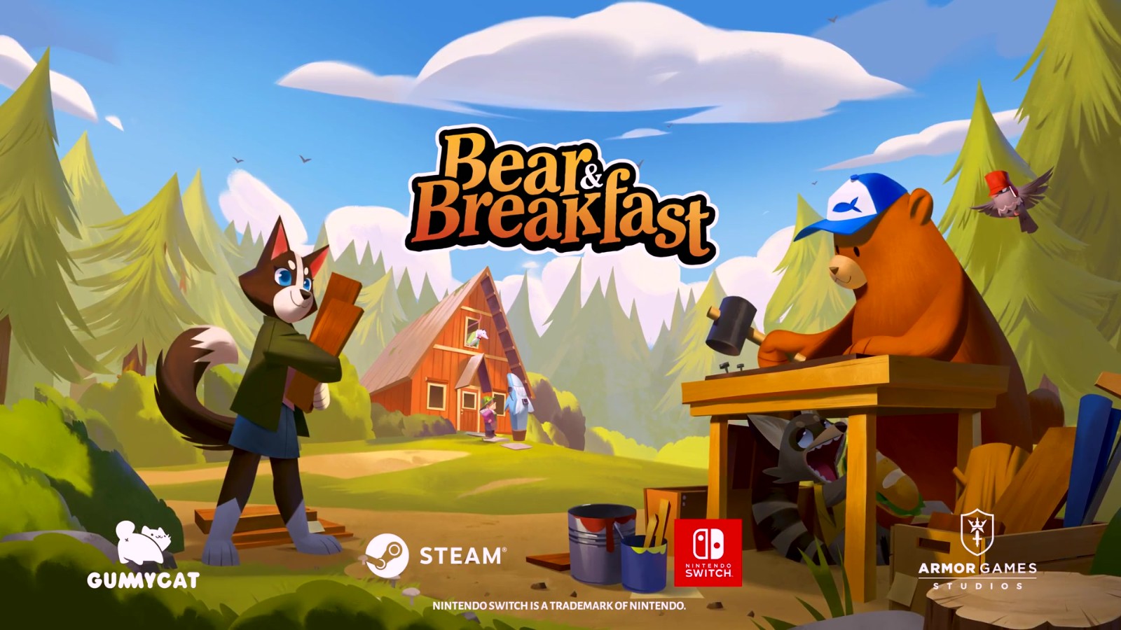 休闲管理冒险游戏《熊与早餐》7月28日推出