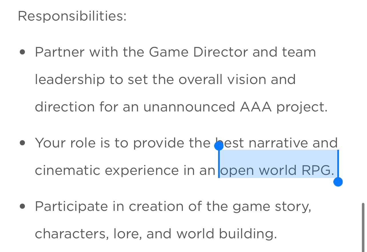 IW正在开发一款3A级开放世界RPG游戏