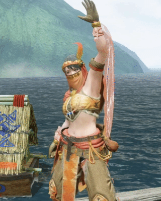 《怪物猎人：崛起》女性搔鸟套增加薄纱MOD