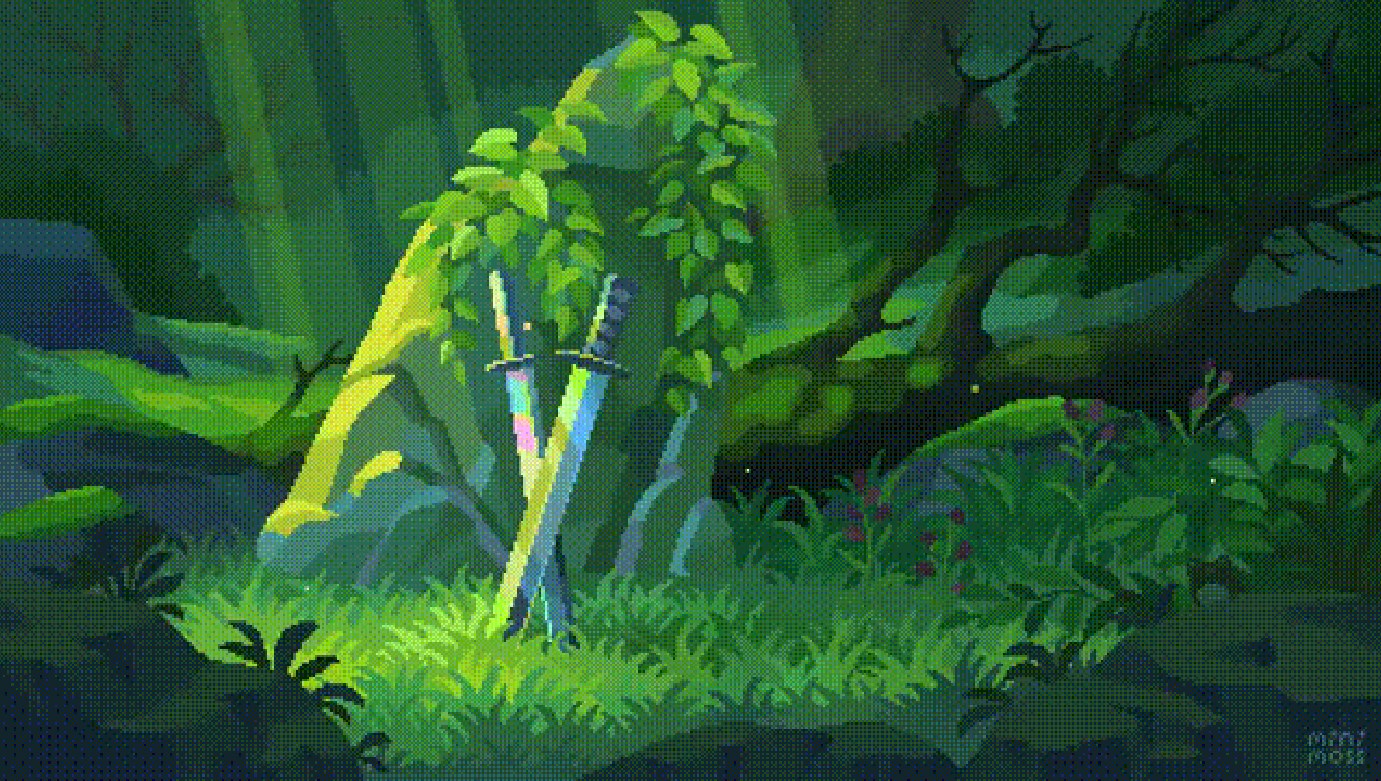 《Wallpaper Engine》像素风林中剑动态壁纸