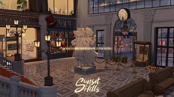 绘本风叙事解谜游戏《落日山丘》上线Steam 2023年中发售