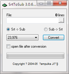 SrtToSub3.0
