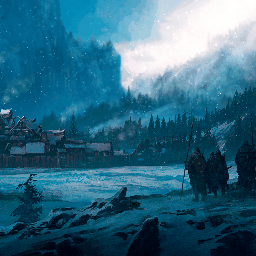 《Wallpaper Engine》中世纪风大陆北方的村庄动态壁纸