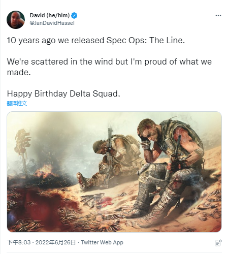《特殊行动：一线生机》发售十周年 游戏制作人发文祝贺
