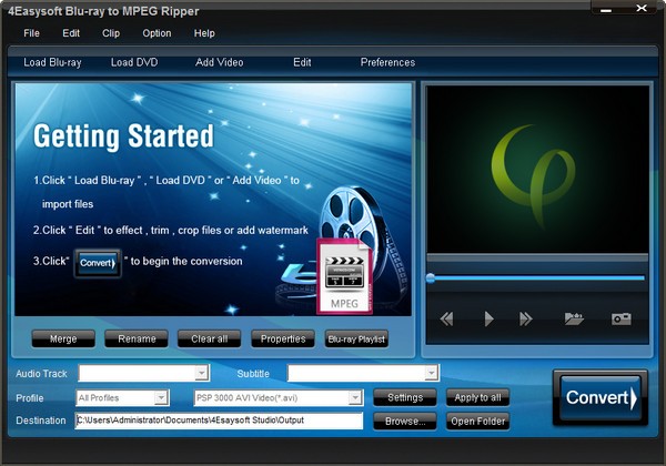 4Easysoft Blu ray to MPEG Ripper3.1