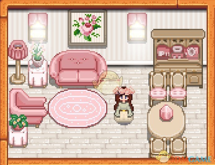 《星露谷物语》粉红色家具包MOD