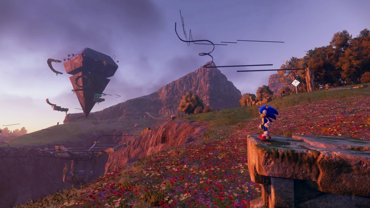 《索尼克：边境》新游戏截图 展示神秘地标和建筑