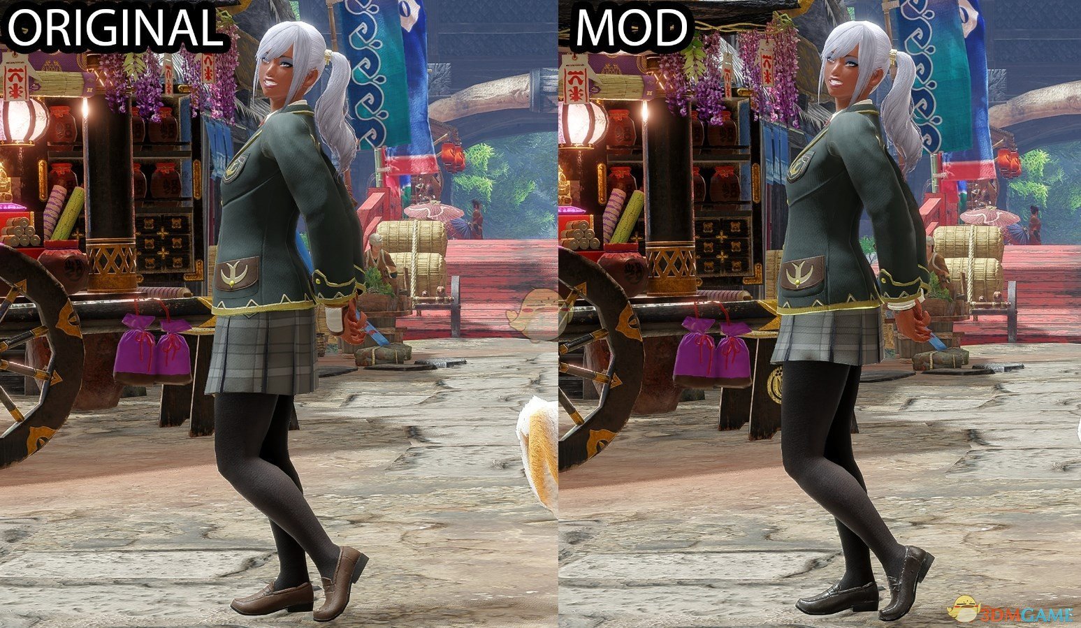 《怪物猎人：崛起》更好的校服外观MOD