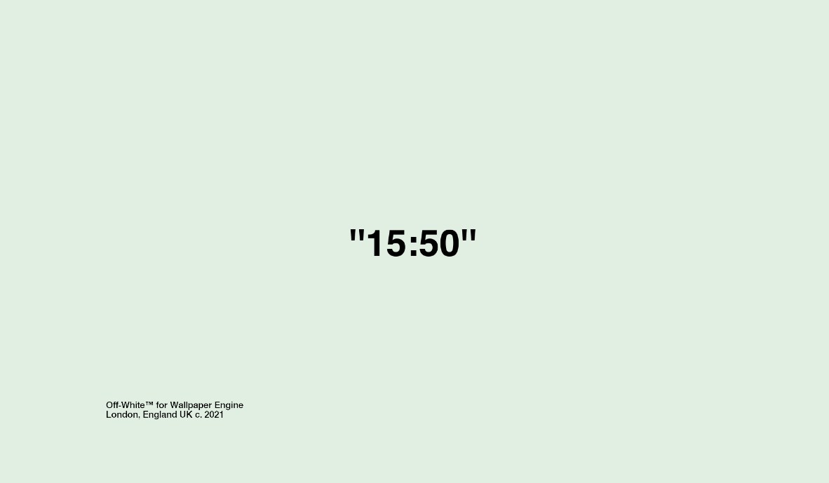 《Wallpaper Engine》米色简单时钟动态壁纸