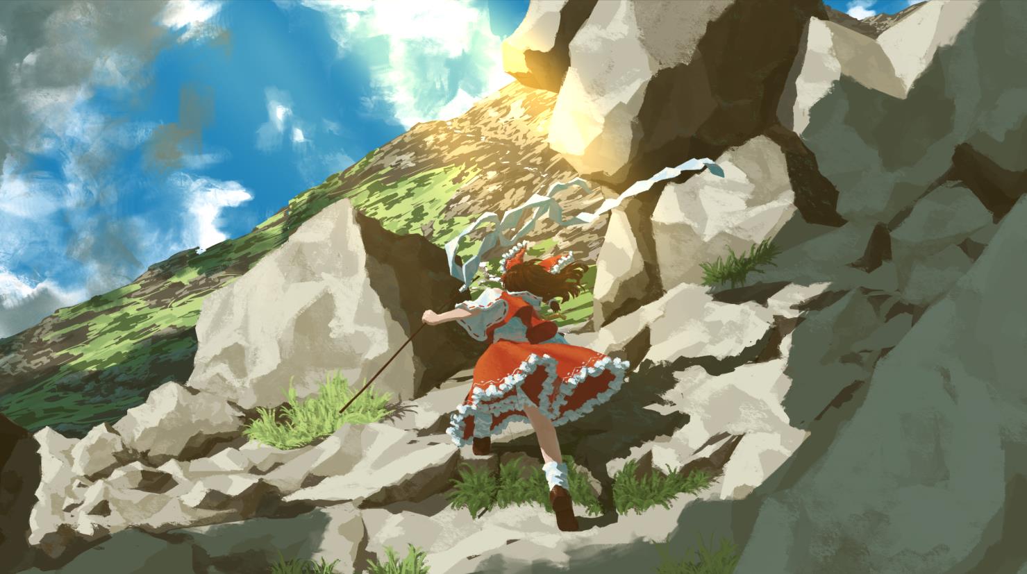 《Wallpaper Engine》东方登山的灵梦绘图动态壁纸