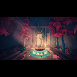 《Wallpaper Engine》枯木与水泉艺术风3D场景动态壁纸