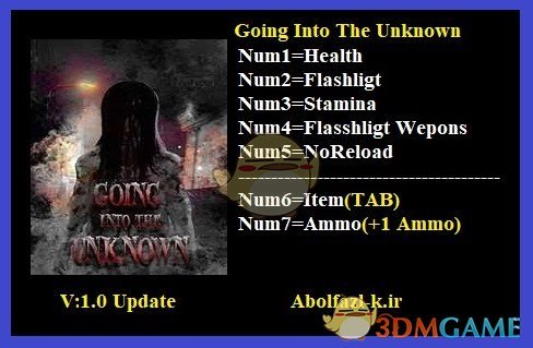 《走向未知》v1.0七项修改器[Abolfazl]