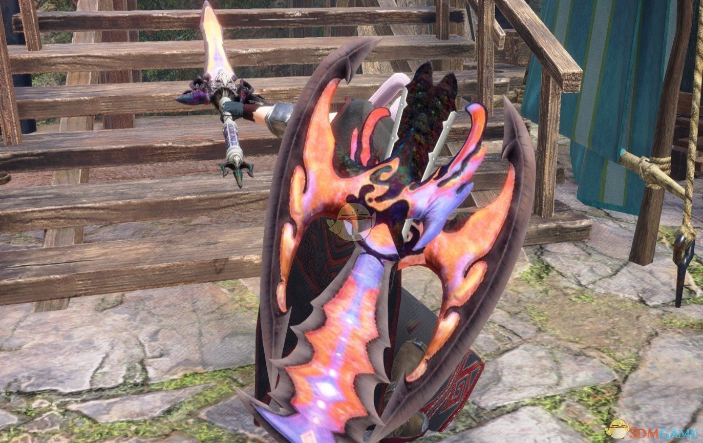 《怪物猎人：崛起》世界溟波盾斧MOD