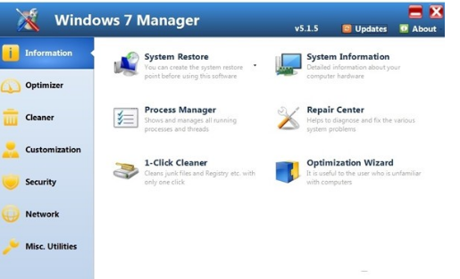 Windows 7 Manager