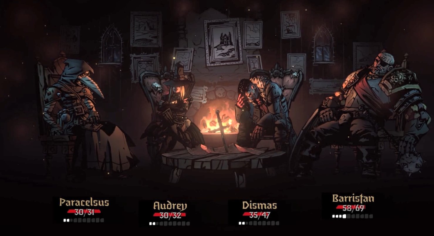 《Wallpaper Engine》暗黑地牢2夜晚休息场所动态壁纸