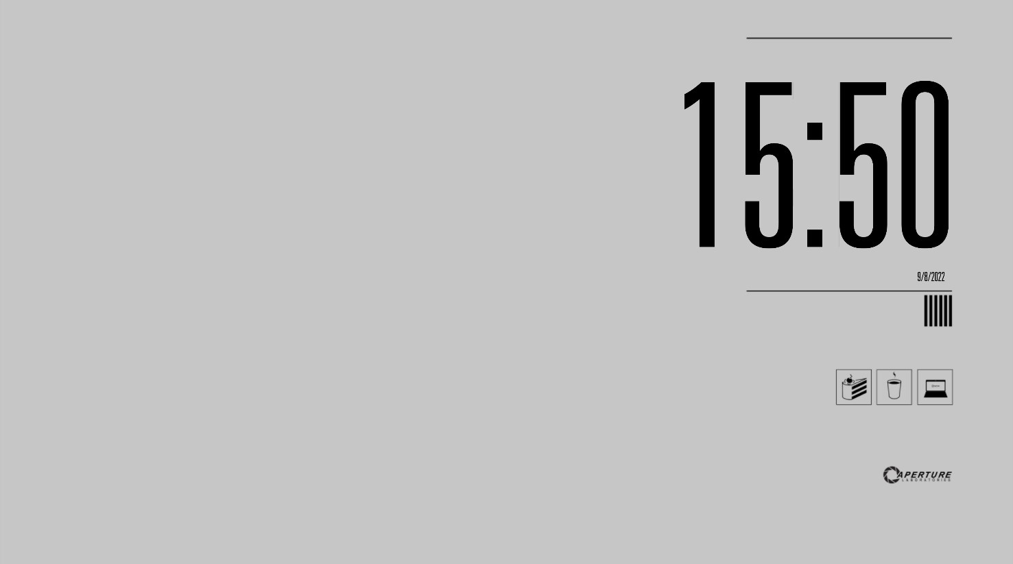 《Wallpaper Engine》简单馥芮白记时动态壁纸