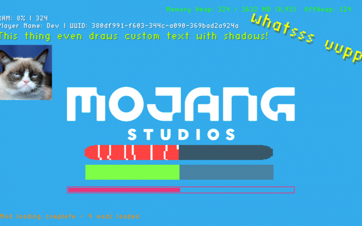 《我的世界》1.19.2启动界面自定义MOD