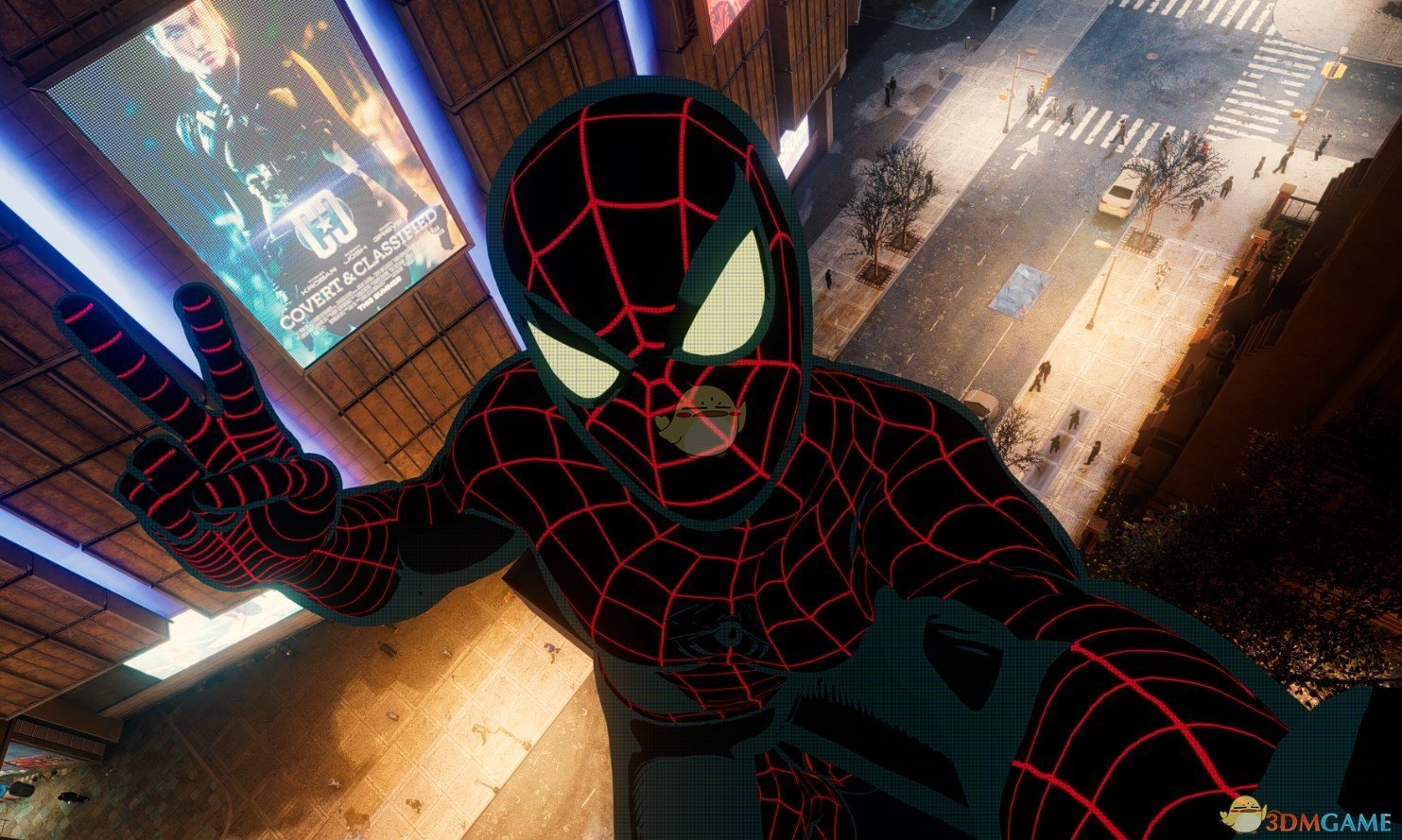 《漫威蜘蛛侠：重制版》黑红复古漫画风战衣MOD