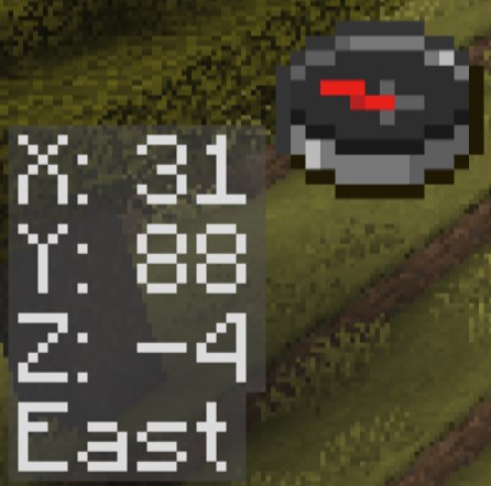 《我的世界》1.18.2坐标朝向显示MOD