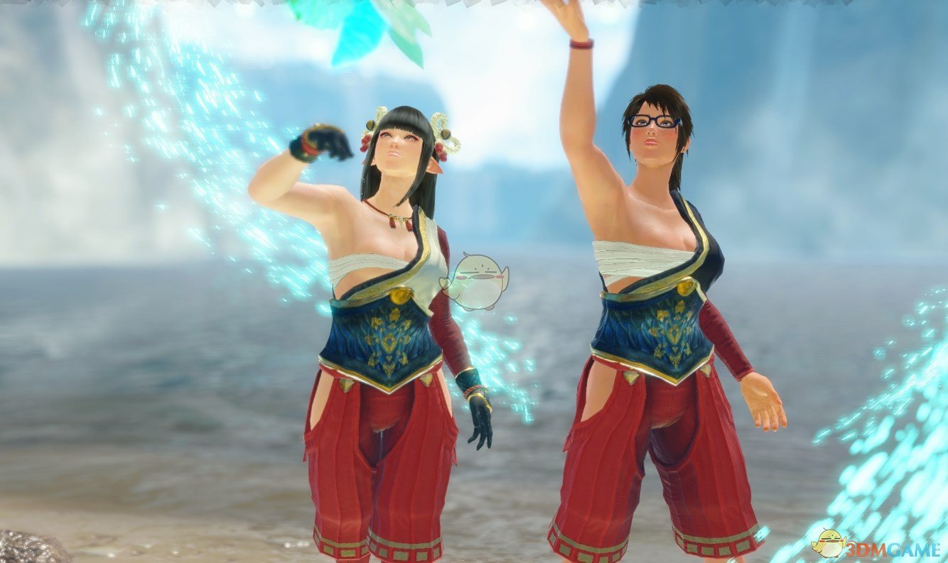 《怪物猎人：崛起》水芸火芽服装外观美化MOD