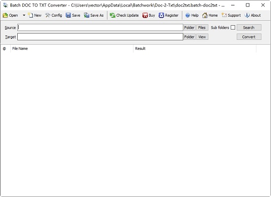 Batch DOC to TXT Converter2022