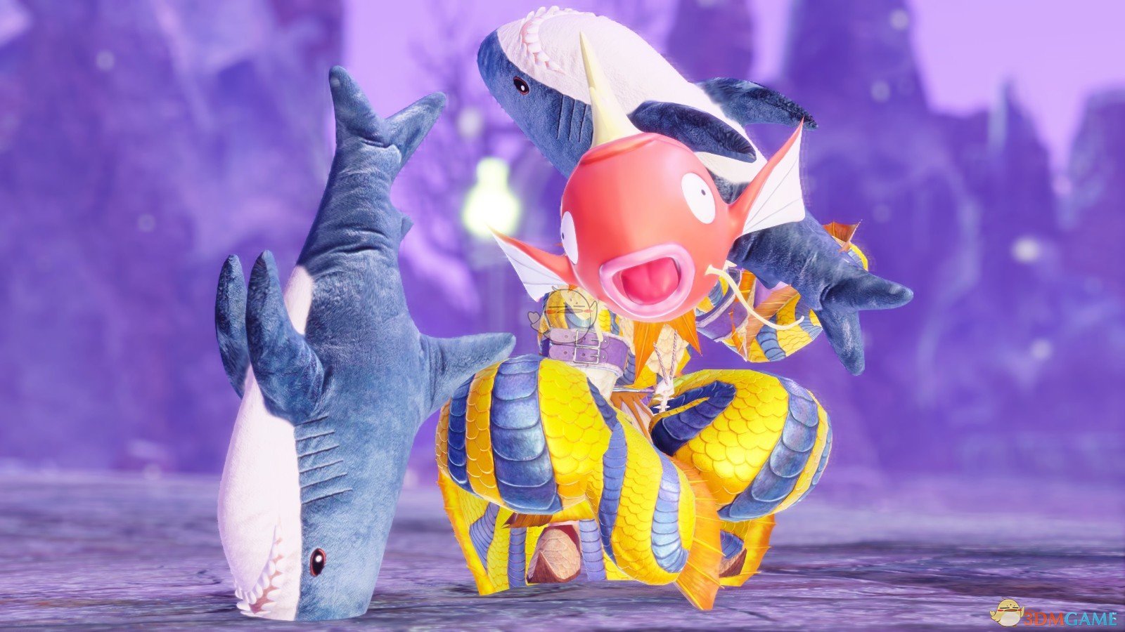 《怪物猎人：崛起》可爱玩偶鲨鱼双刀MOD