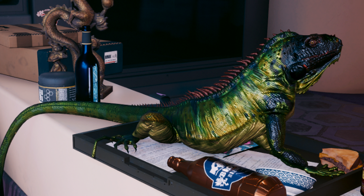 《赛博朋克2077》更快的鬣蜥孵化MOD