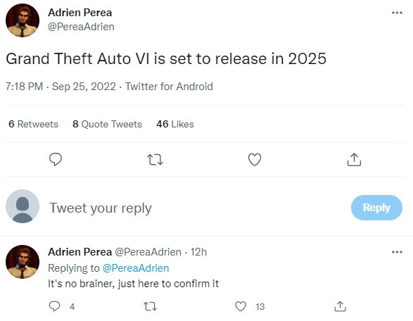 网传《GTA6》将于2025年发售 玩家还需耐心等待
