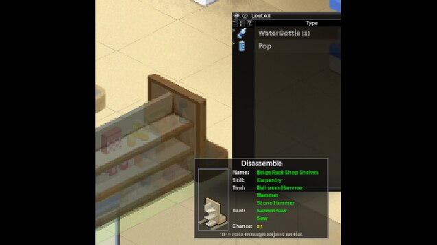 《僵尸毁灭工程》拆卸带有物品的容器MOD