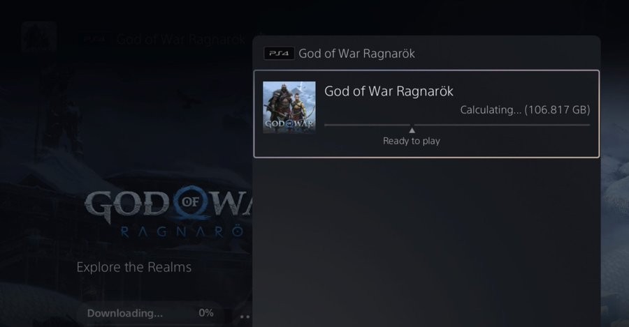 《战神：诸神黄昏》数字版预载开启 PS5版容量84GB