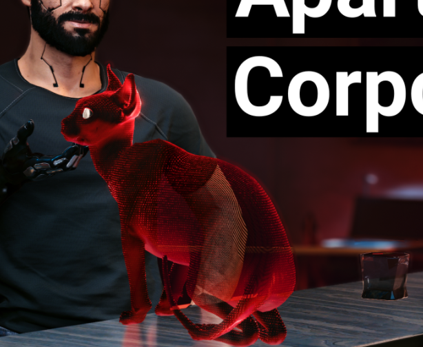 《赛博朋克2077》全息猫咪MOD