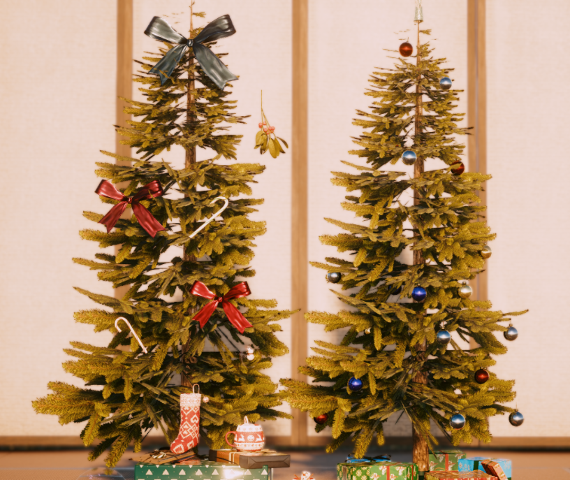 《赛博朋克2077》圣诞装扮道具MOD