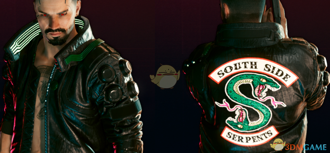 《赛博朋克2077》蛇形夹克MOD