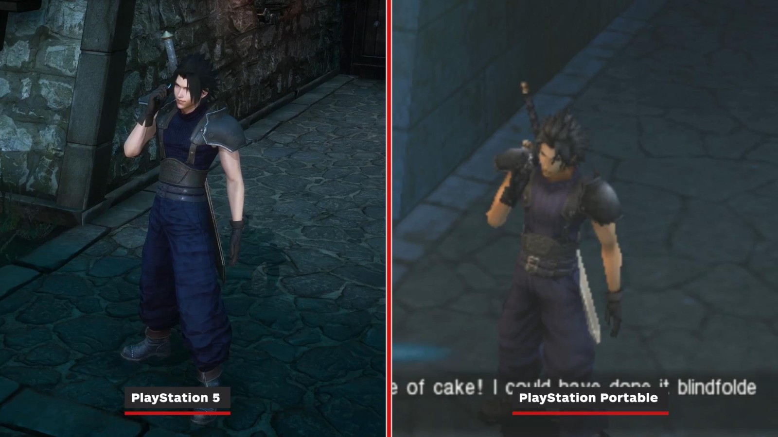 《最终幻想7：核心危机 再融合》PS5版与原版对比 画面提升