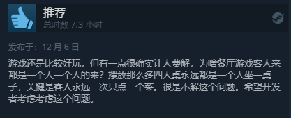 模拟经营游戏《餐饮大亨》现已发售 Steam多半好评